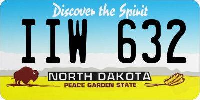 ND license plate IIW632