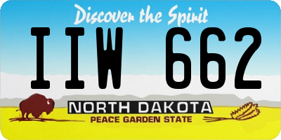 ND license plate IIW662