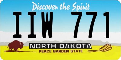 ND license plate IIW771