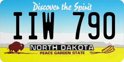 ND license plate IIW790