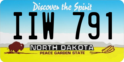 ND license plate IIW791
