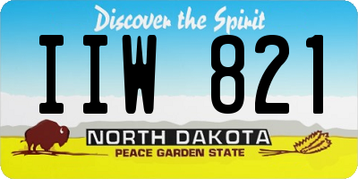 ND license plate IIW821