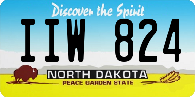 ND license plate IIW824