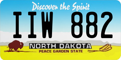 ND license plate IIW882
