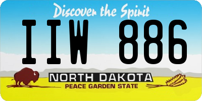 ND license plate IIW886