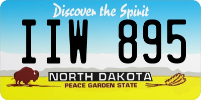 ND license plate IIW895
