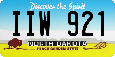 ND license plate IIW921