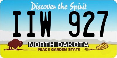 ND license plate IIW927