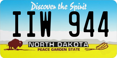 ND license plate IIW944