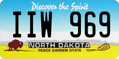 ND license plate IIW969