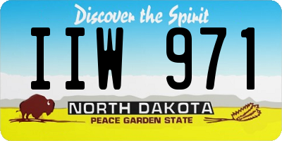 ND license plate IIW971