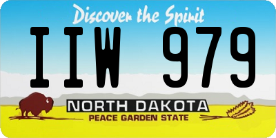 ND license plate IIW979