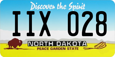 ND license plate IIX028