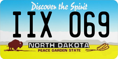 ND license plate IIX069