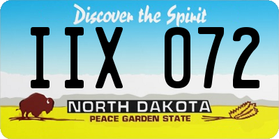 ND license plate IIX072