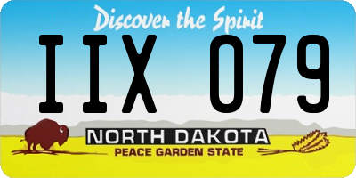 ND license plate IIX079