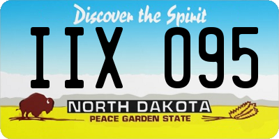 ND license plate IIX095