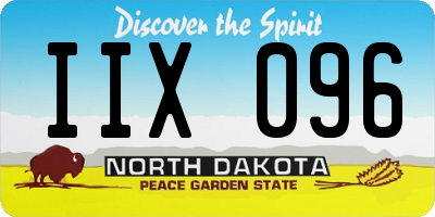 ND license plate IIX096
