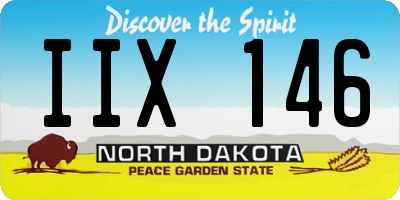 ND license plate IIX146