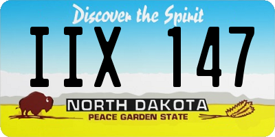 ND license plate IIX147