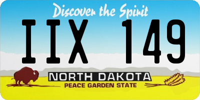 ND license plate IIX149
