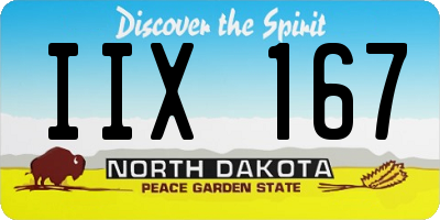 ND license plate IIX167