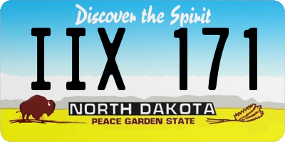 ND license plate IIX171