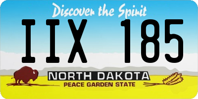 ND license plate IIX185