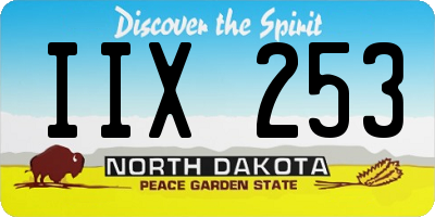 ND license plate IIX253