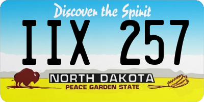 ND license plate IIX257