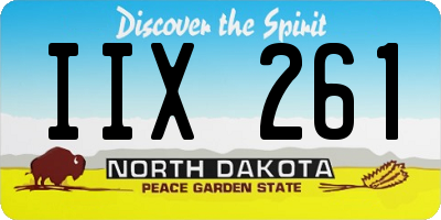 ND license plate IIX261