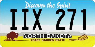 ND license plate IIX271