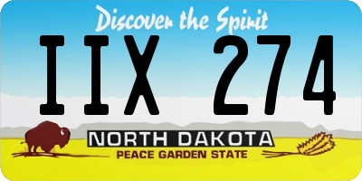 ND license plate IIX274