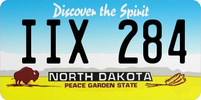 ND license plate IIX284