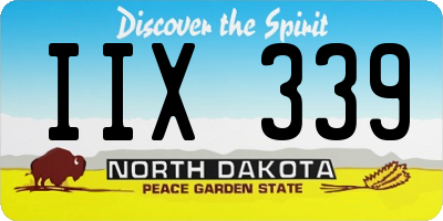 ND license plate IIX339