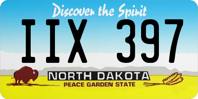 ND license plate IIX397