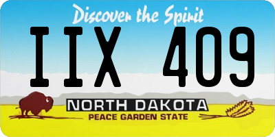 ND license plate IIX409