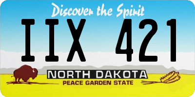ND license plate IIX421