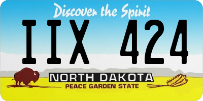 ND license plate IIX424