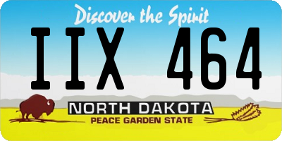 ND license plate IIX464
