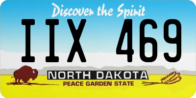 ND license plate IIX469