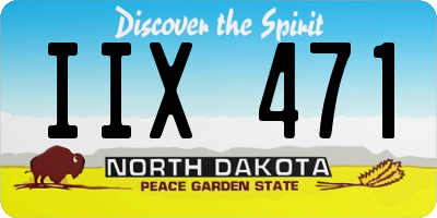 ND license plate IIX471