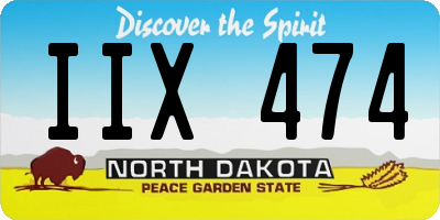 ND license plate IIX474