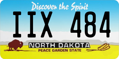 ND license plate IIX484