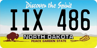 ND license plate IIX486