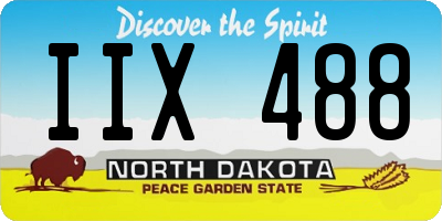 ND license plate IIX488