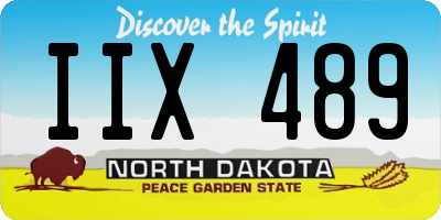 ND license plate IIX489