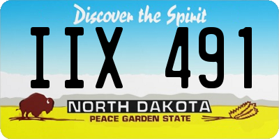 ND license plate IIX491