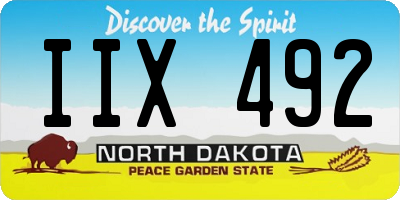 ND license plate IIX492