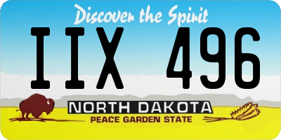 ND license plate IIX496